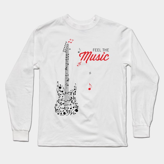 Feel the Music Long Sleeve T-Shirt by PG